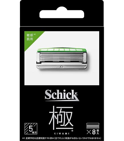 Amazon.co.jp: Schick(シック) 極 KIWAMI 5枚刃 替刃(4コ入) 髭剃り